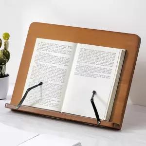 바른자세 5단 대나무 독서대(39cm) (브라운)성경받침대 수험생 다용도 독서용 학생 책거치대 노트북 태블릿