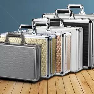 서류보관 007가방 출장 문서 대형 잠금장치 실버 에스티 알루미늄 케이스 하