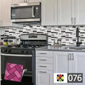 고품질 B스티커타일 076 랜덤벽돌 데코타일 타일시트지 타일스티...