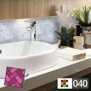 고품질 B스티커타일 040 회백랜던벽돌 타일시트 시트타일 타일스...