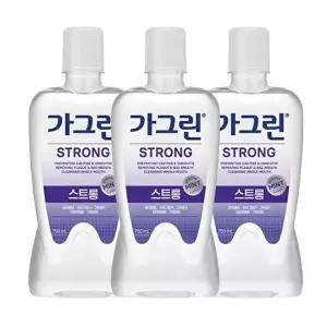 [동아제약]고품질 가그린 스트롱 구강청결제 750ml x 3개+100ml 동아제약가그린 구강청결제 구강세정제 WF
