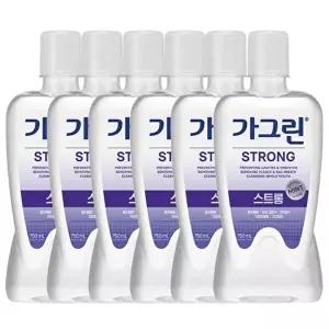 [동아제약]고품질 가그린 스트롱 구강청결제 750ml x 6개+100ml 동아제약가그린 구강청결제 구강세정제 WF