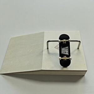 Tech Deck 데스크탑 스케이트 파크용 나무 핑거보드 램프 세트 쿼터 파이프 및 그라인드 레일 장애물