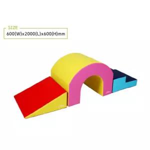 유치원 놀이방 방염 놀이매트 베이직 계단 터널 모듈 블록매트 세트 늘봄학교 어린이교구