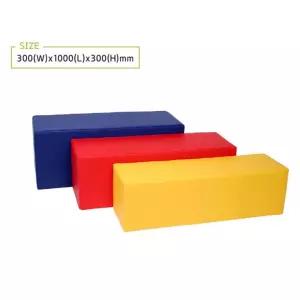 어린이집 놀이방 긴의자 100x30x30cm 방염매트 스펀지의자 체육교구 키즈카페 복지센터