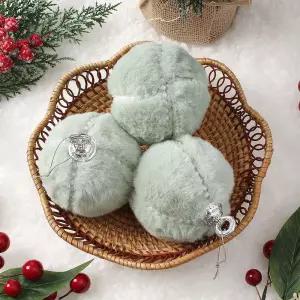 Jdt 장식볼 3p 8cm 진주폼이크리스마스 트리 트리볼 악세사리 소품 이미지볼 성탄 성탄절