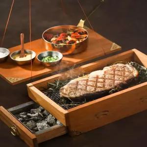 훈연 상자 베이컨 훈제 오븐 스모커 가정용 바비큐 소형