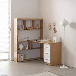 리젠우드H 1인용 1200 책장 책상세트