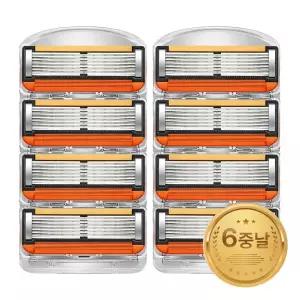 [엔비]질레트 호환용 면도날 6중날 NEW 신형프로글라이드 4개입 1+1 총수량 8개