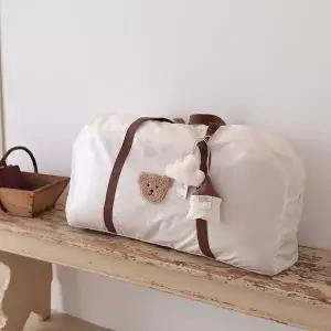 [비비엔다]스노우 낮잠이불 방수가방 하트베어 (포시즌/리틀베드용)