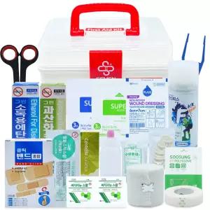 세븐 구급함 소형+구급키트 19종 가정용 상비약 응급키트 미니 구급함
