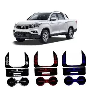 렉스턴 스포츠칸 LED 컵홀더 플레이트 자동차 무드등