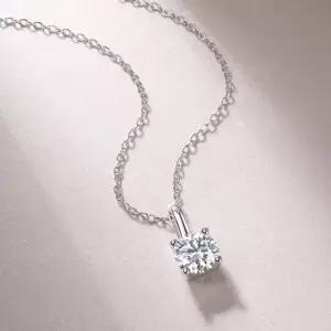 메종드쉬 모이사나이트 목걸이 랩다이아 4프롱 BMN009