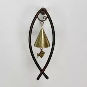 동파이프 물고기 1종 (중) 황동 문종 도어벨 풍경종 WC7A31C