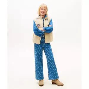 타미힐피거 TOMMY HILFIGER KIDS 메이블 와이드 레그 플라워 진 T42G0PEP300GT11AB 617494