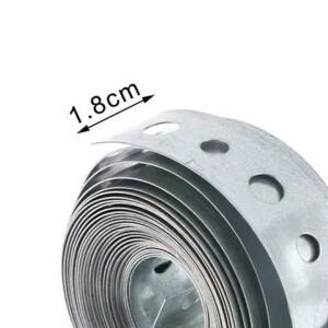 1롤 아연 도금 강스틸 테이프 행거 스트랩 파이프 지지대 걸이 및 판금 작업용 다중 슬롯 금속 테이프미리