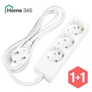 [홈365] 1+1 국산 일반 멀티탭 3구 1.5m / 10A 멀티콘센트