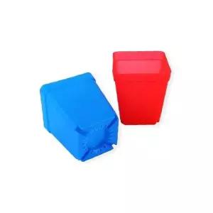 사각 플라스틱 화분 소형 다육식물 컬러 원예