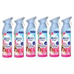 페브리즈 에어 실내탈취제 다우니향 165g x 6개 화장실 고기냄새 공기탈취제