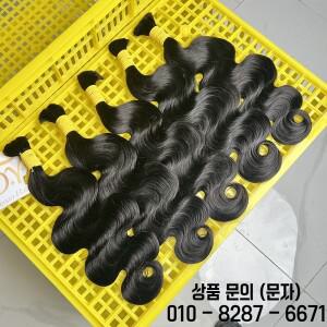 바디 웨이브 100% 인모 벌크 브레이딩용 무가공 노 웨프트 천연 생머리 헤어 익스텐션 내추럴 블랙 15A