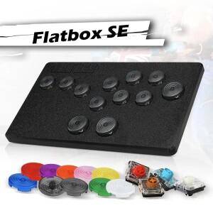 Flatbox Rev5 아케이드 컨트롤러  PC용 핫 스왑 가능 미니 소형 히트박스 플스호환  스팀  미스터  닌텐도