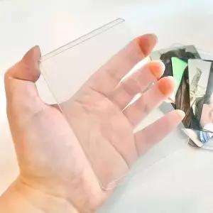 [에이치플러스몰]아이돌 굿즈 포토 포카 케이스 투명 아크릴카드 1개