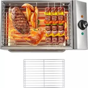 논스틱 그릴 조절 가능한 온도 스테인리스 드립 트레이 무연 휴대용 파티 요리 홈 광고에 완벽한 전기 실내