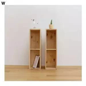 DIY2단책장 원목책장 고급조립책장 삼나무슬림 WD90E68