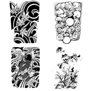 타투 커버스티커 스티커문신 17x 24cm 사쿠라 반팔 타투스티커-WFIQO5K