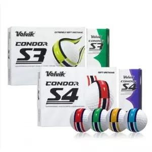 볼빅 콘도르 S3 S4 CONDOR 우레탄 골프공 3피스 4피스 12알 1더즌