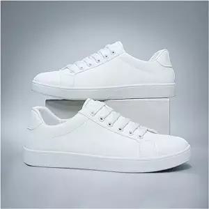 [엄지척]남성 721KLW39 기본 화이트 스니커즈 무지 끈 운동화 단화