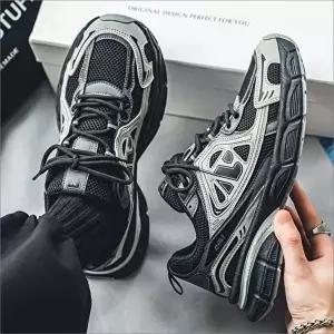 [엄지척]메쉬 753WCJ76 어글리슈즈 남자 키높이 운동화 트렌디 배색