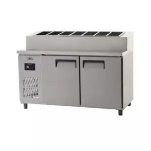 유니크 대성 UDS-15RPDR 메탈 업소용 냉장고 디지털 직냉식 토핑 테이블 냉장고