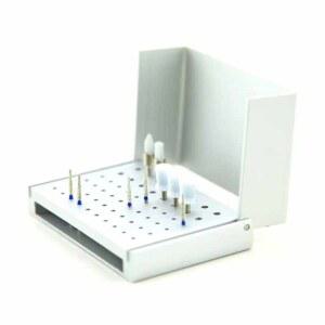 오토클레이브 가능 고속 치과 버 거치대, 치과 버 연마 브러시 컵 블록, 치과 버 보관함, 58