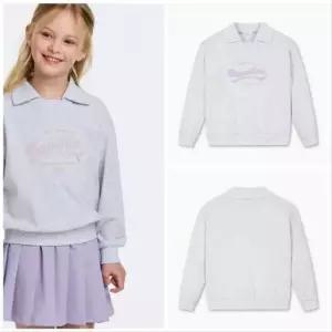 [갤러리아] 베네통키즈(26S)여아리본맨투맨 QAMT03611MG