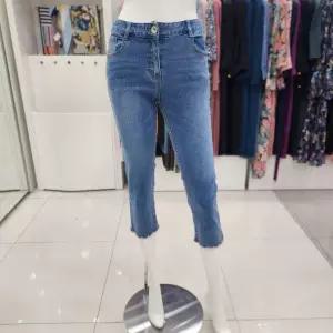 캐주얼 진 면 데님 칠부 여름 스판 청 바지JDU5WDP0200 US1157157