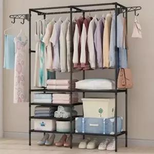 고품질 행거 옷걸이 조립형 맞춤형 드레스룸 스틸 수납 시스템행거 옷걸이행거 드레스룸행거 WFIPAJC