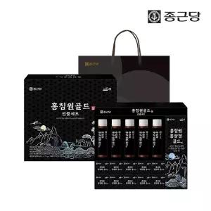 종근당 홍침원 홍삼스틱 앰플 침향환 골드 선물세트 1박스 국내산 6년근 진액 원액