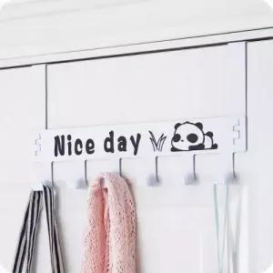 6구 수납 도어행거 화이트 옷걸이 공간활용 방문