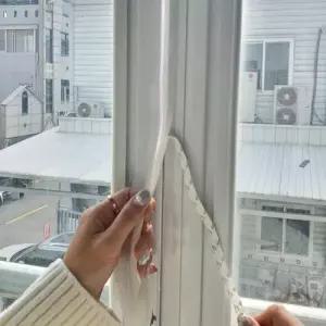 방풍 테이프 방문 창문 틈막이 투명 문틈 차단용 25mm WFKG1Y8