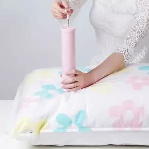 (상품선택 단일상품)압축팩 펌프 여행용 휴대용 패딩 겨울옷 아우터 이불 의류 진공 압축기