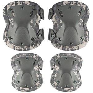 전문 전술 전투 무릎 및 팔꿈치 보호 패드, 에어소프트 페인트볼 헌팅 아미 스케이트 야외 스포츠 u2026을 위한 고급 장비 세트