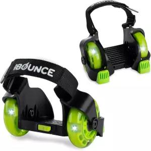 조명이 있는 새로운 바운스 힐 휠 스케이트 신발용 제트 휠리스 용 조절 가능한 롤러 한 사이즈가 가장 잘