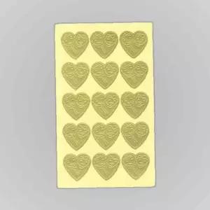 세모네모 청첩장10-817 4장 스마일 하트 25x28 스티커