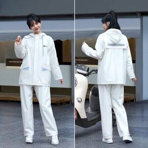 낚시우비 세트 방수 레인 코트 바지 PVC 성인 여성 남성 비옷 여행 낚시 하이킹