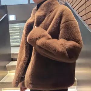 [시즌오프특가]L. 소프트 FAUX 밍크 퍼 하이넥 자켓_3컬러