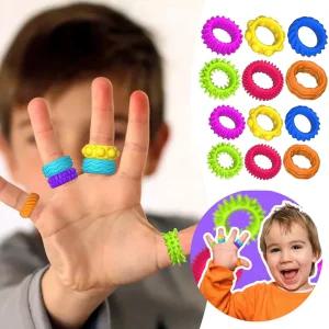 마크라쏭 실리콘 감각 반지 촉각 놀이 아동 피젯토이 집중력 강화 스트레스 불안해소 완화 kc