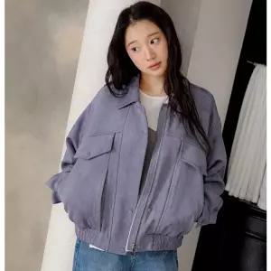 [AK수원점] [올리브데올리브] 레귤러핏 스웨이드 블루종 점퍼 OL6SJ25900