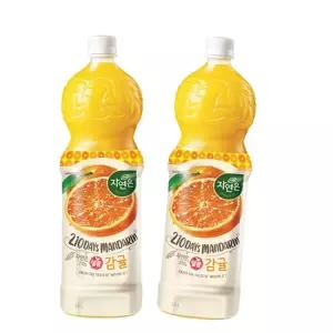 웅진 자연은 달콤감귤 주스 1.5L 12페트 쥬스 오렌지음료 과즙 혼합 착즙 과일 청귤 한라봉