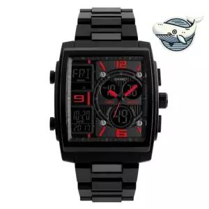 주말 알람 방수 요일 전자 손목 시계 남성용 멀티 디스플레이 손목시계 알람손목시계